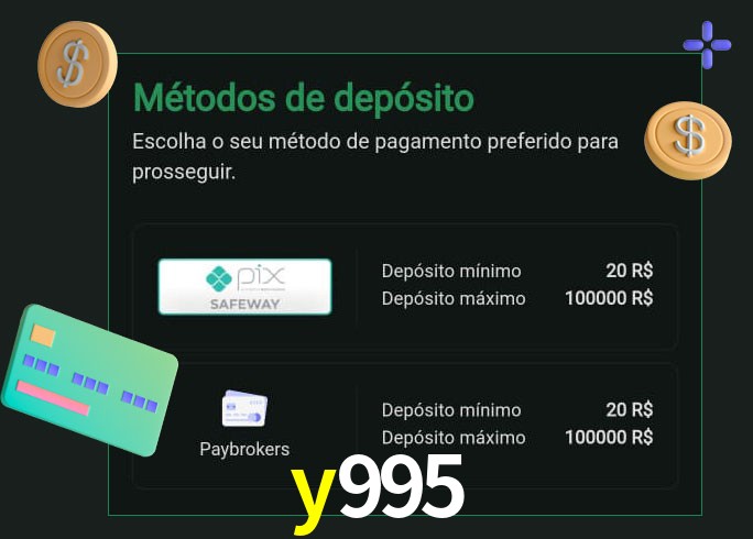 O cassino y995 oferece uma grande variedade de métodos de pagamento
